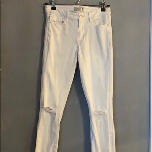 Abercrombie Off White Harper Super Skinny Size 25